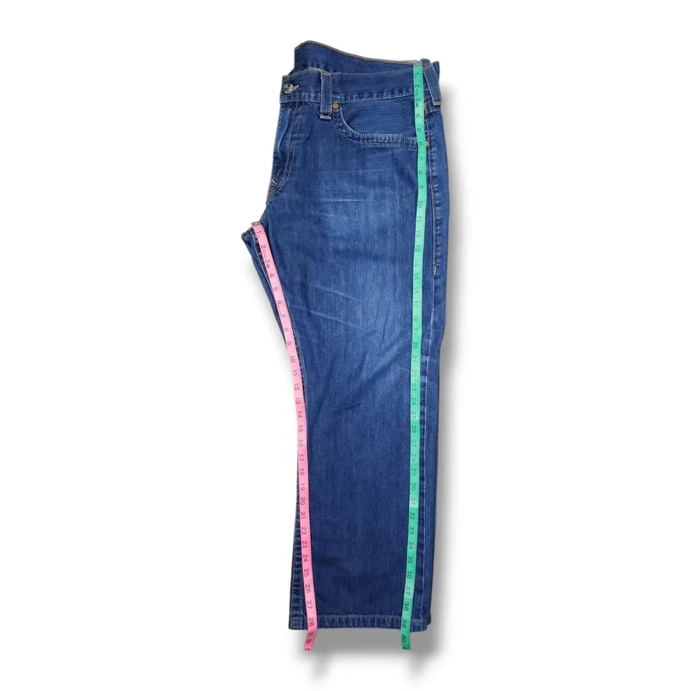 Vintage TRUE RELIGION Section STRAIGHT Size 42x28.5 Denim Jeans Made In‎ USA